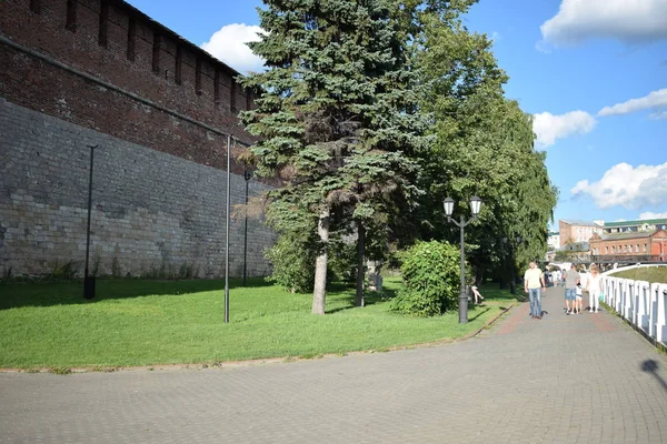 Vista Del Callejón Cerca Del Muro Del Kremlin — Foto de Stock