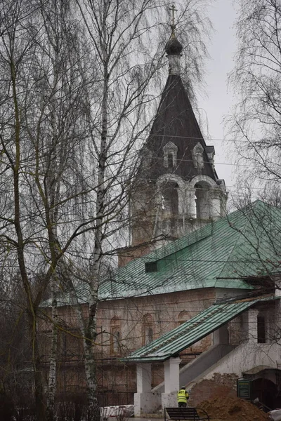 Вид Верхнюю Часть Храма Берез — стоковое фото