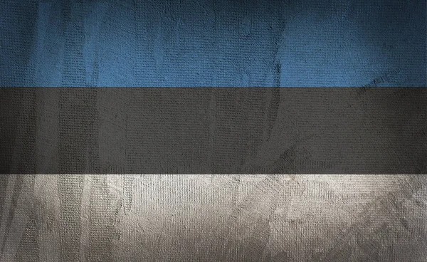 Tanda Estonia Pada Latar Belakang Tekstur Gelap — Stok Foto