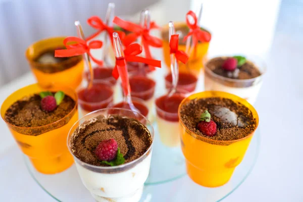 Süße Desserts Buffettisch — Stockfoto