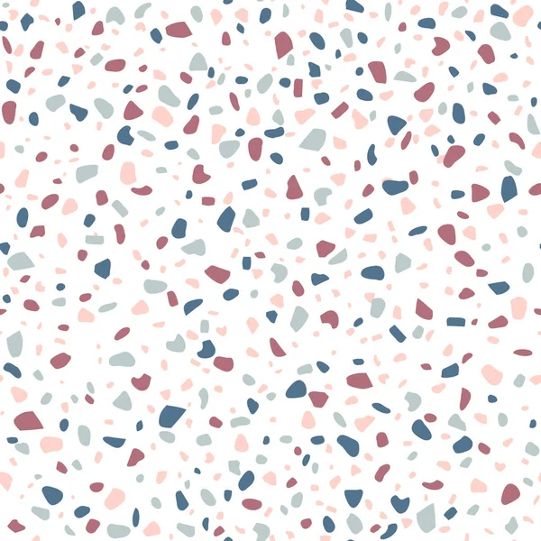 Terrazzo Design Motif Fond Sans Couture Terrazzo Floor Marble Pattern — Image vectorielle