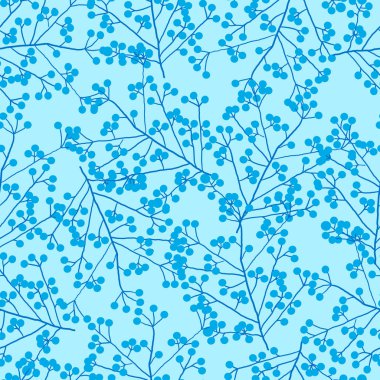 Orman ilham vektör desen rowan berry ile.