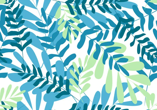 Цветочный бесшовный рисунок. векторные тропические листья, Мода, интерьер, упаковка концепт — стоковый вектор
