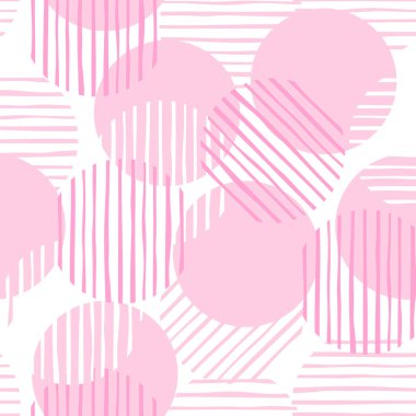 Renk çemberi. kaotik desen circle hatları. Dikişsiz desen illüstrasyon.