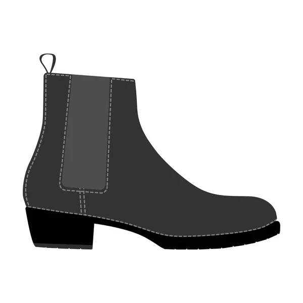 Los Hombres Zapatos Botas Clásicas Aisladas Hombre Hombre Temporada Zapatos — Archivo Imágenes Vectoriales