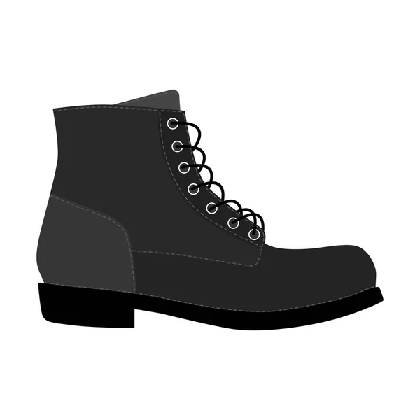 Homens Sapatos Brogue Guarnição Plataforma Brutus Botas Isoladas Masculino Homem — Vetor de Stock