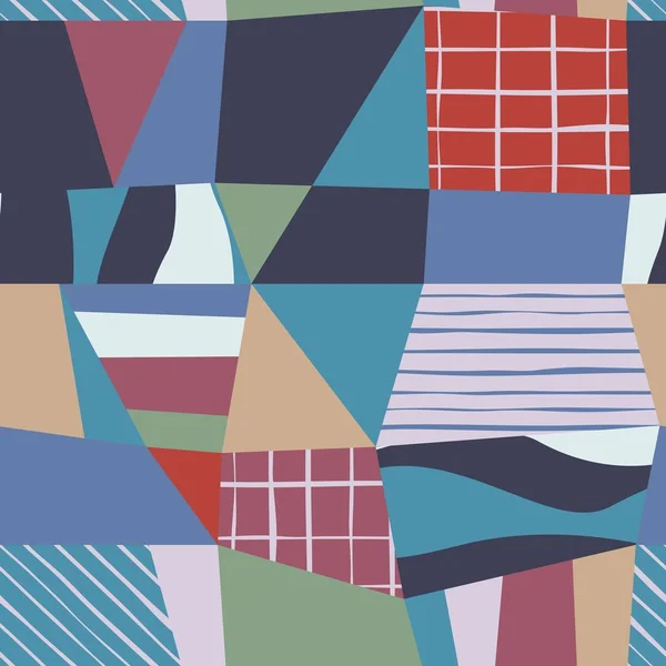 Hedendaagse abstracte naadloze patroon. Creatieve doodle. Moderne illustratie — Stockvector