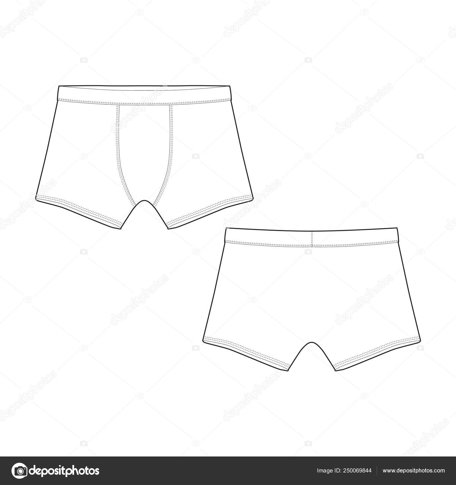 boxer shorts vector
