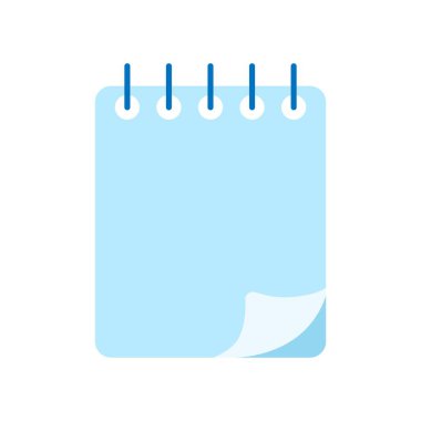 Spiral Notebook izole simgesi. Okul defteri. İş için günlük.