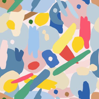 Soyut çağdaş seamless modeli. Yaratıcı kolaj duvar kağıdı.