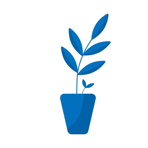 Icono de maceta. Flor símbolo de planta. Botón de jardinería . — Vector de stock