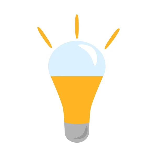 Icona della lampadina. Energia e idea simbolo. Logo icona lampada . — Vettoriale Stock