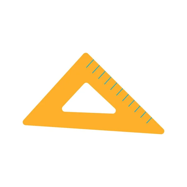 Icona Triangle Ruler. Strumento scala di misura. Isolato — Vettoriale Stock