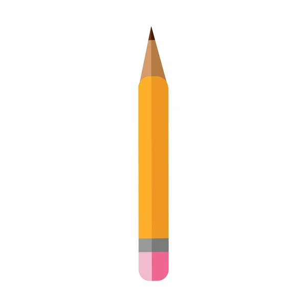 Pencil icon. Flat design vector icon isolated — Stock Vector