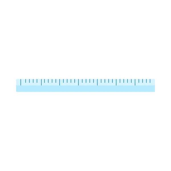 Ruler icon. Measurement scale tool. School illustration. — Stockvector