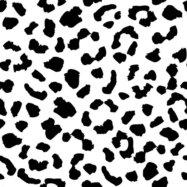 Leopard skin seamless pattern texture repeat. Abstract animal fur wallpaper. — Stock Vector