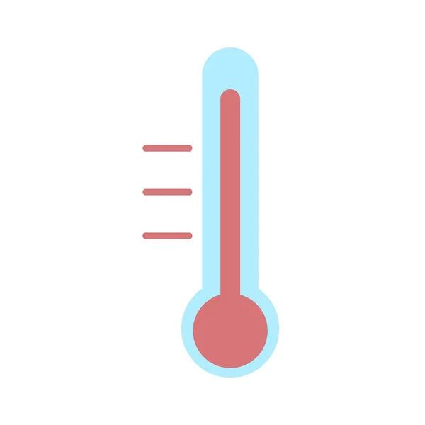 Thermometers measuring. Temperature flat vector icon isolated — Stock Vector