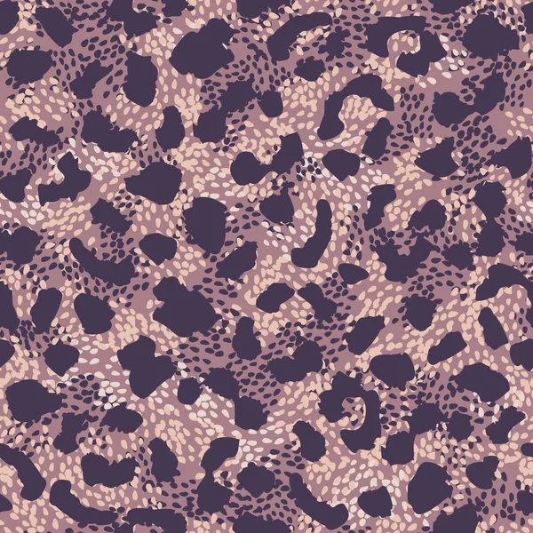 Piel de leopardo de moda sin costuras patrón textura repetir. Fondo de pantalla de piel animal abstracto . — Vector de stock