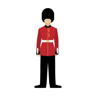 Kraliyet İngiliz muhafızı. Kraliyet Muhafızları askeri. Grenadier.
