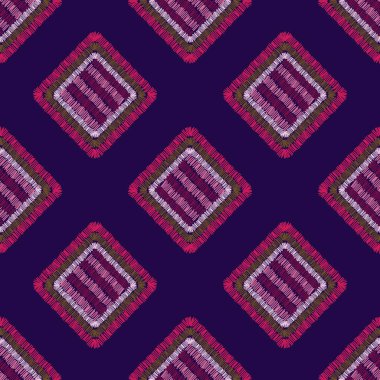 Modern nakış halı geometrik şekil Dikişsiz desen.