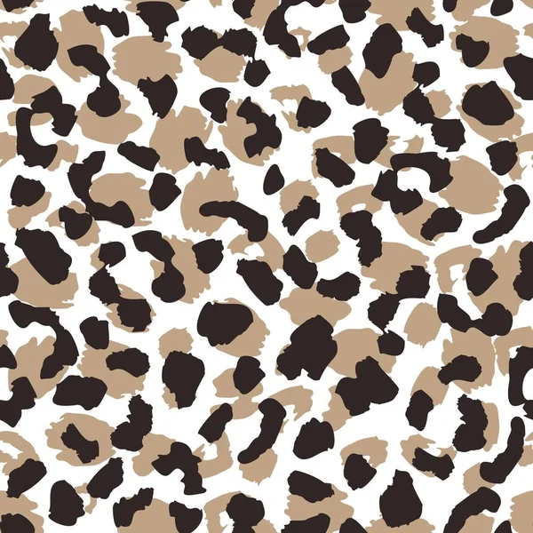 Abstracte luipaardhuid naadloos patroon. Animal fur behang. — Stockvector