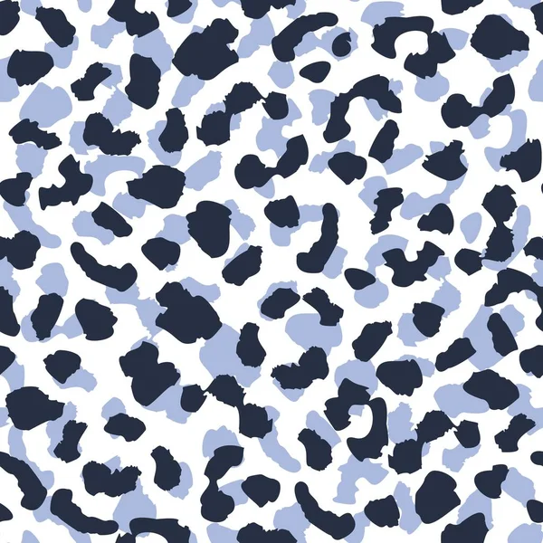 Texture de motif sans couture de peau de léopard. Fond d'écran animal abstrait fourrure . — Image vectorielle
