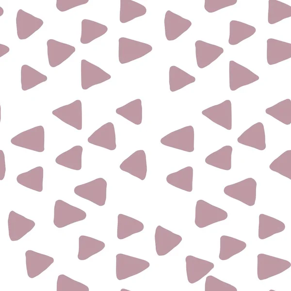 Triângulos monocromáticos padrão sem costura no fundo branco . — Vetor de Stock