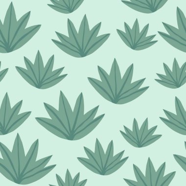 Tropikal yeşil yaprakları dikişsiz desen. Egzotik bitki.