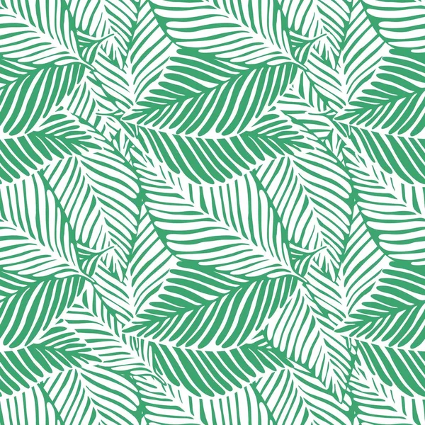 Soyut yeşil orman baskısı. Egzotik bitki. Tropikal desen, palmiye