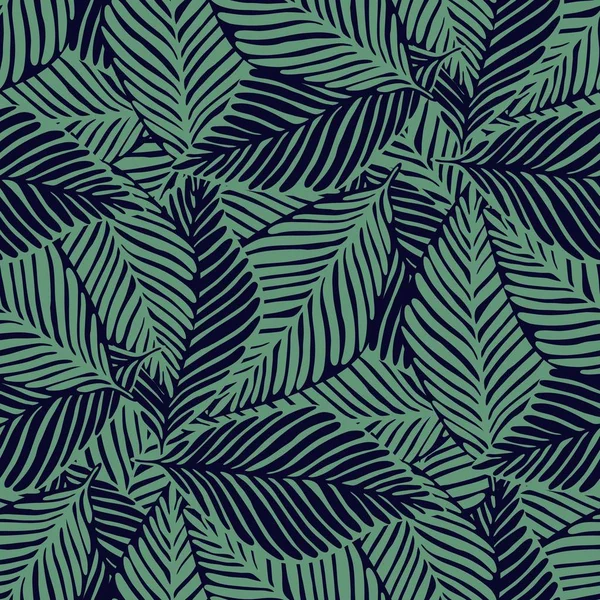 Patrón sin costuras de la selva de moda abstracta. Planta exótica . — Vector de stock