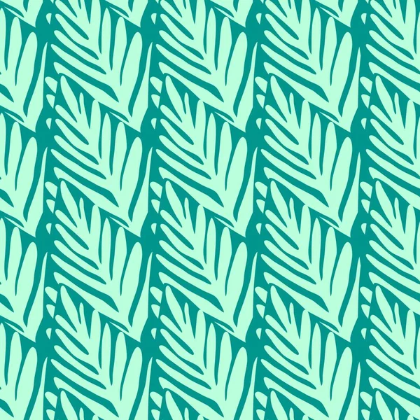 Jungle motif géométrique sans couture. Illustration de plantes exotiques — Image vectorielle