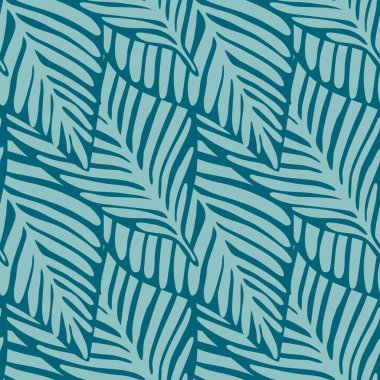 Egzotik bitki dikişsiz desen. Tropikal desen, palmiye yaprakları