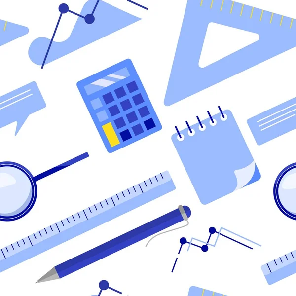 Illustrazione vettoriale del modello senza soluzione di continuità di business laico piatto — Vettoriale Stock