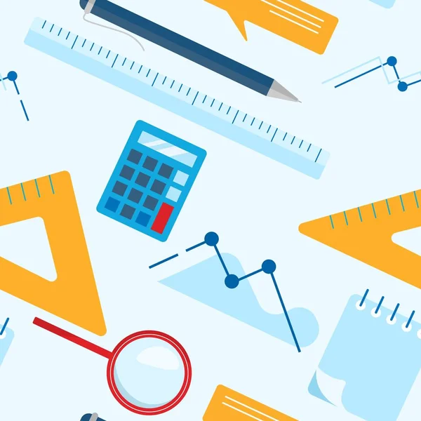 Illustrazione vettoriale del modello senza soluzione di continuità di business laico piatto — Vettoriale Stock