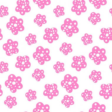 Papatya tarlası. Basit papatya çiçekleri dikişsiz desen.