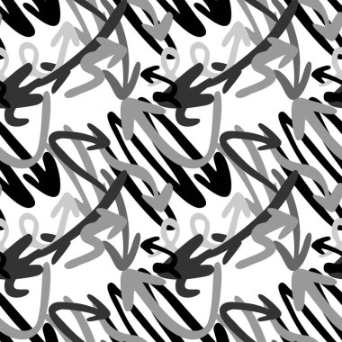 Sokak sanatı. Modern soyut geometrik ok deseni.