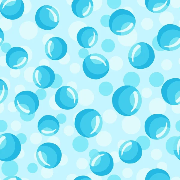Burbujas de agua patrón sin costura abstracto círculo geométrico fondo de pantalla . — Vector de stock