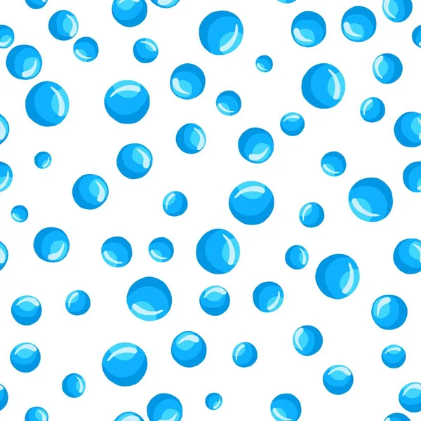 Water bubbels naadloze patroon abstracte geometrische cirkel behang. — Stockvector