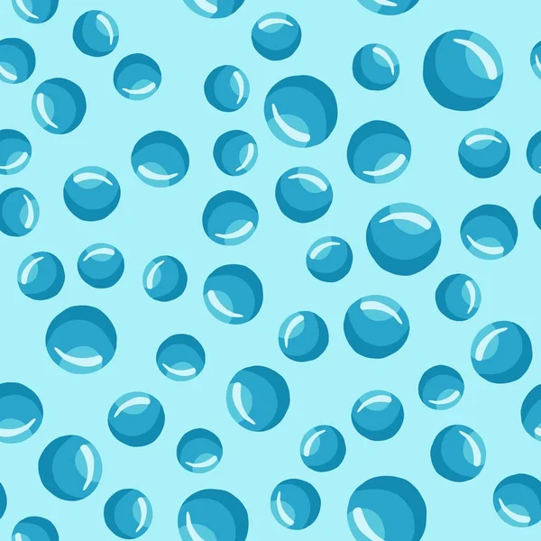 Wasserblasen nahtlose Muster abstrakte geometrische Kreis Tapete. — Stockvektor