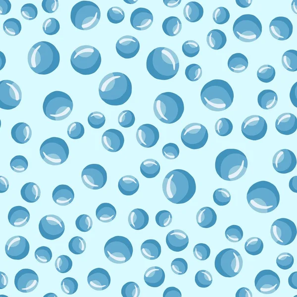 Burbujas de agua patrón sin costura abstracto círculo geométrico fondo de pantalla . — Vector de stock