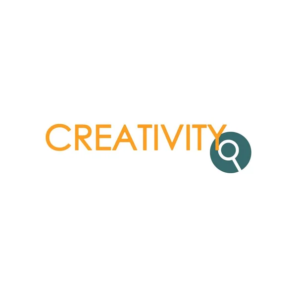 Concept Creativity logotype. logo type for design studio, — Stock Vector