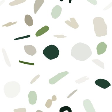 Soyut kaotik şekiller ve elemanlar Dikişsiz desen.