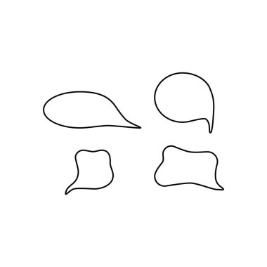 Anahat konuşma kabarcık simgesi ayarlayın. Sohbet sembolü. Diyalog, sohbet, iletişim.