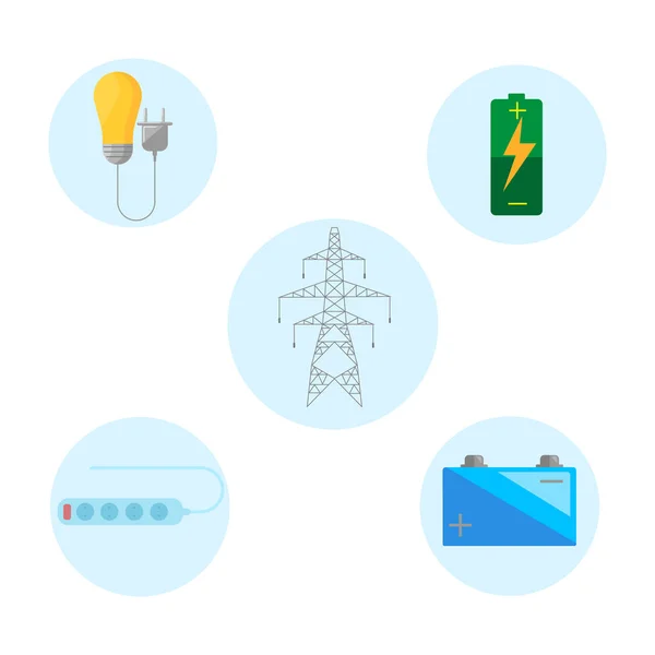 Concept distribution energy. Power distribution and safe energy