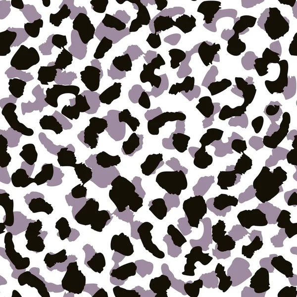 Design de padrão sem costura de pele de leopardo na moda, ilustração em fundo branco . — Vetor de Stock