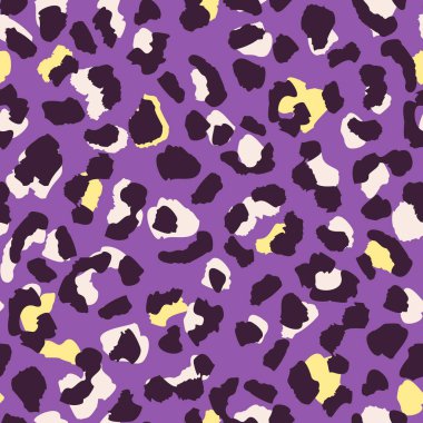 Soyut trendy leopar cilt dikişsiz desen tasarımı