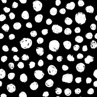 El çizilmiş boya fırçası sorunsuz desen. Grunge daireler.