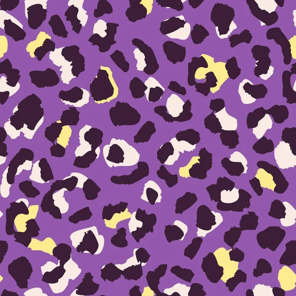 Abstracte trendy leopardskin naadloze patroon ontwerp — Stockvector