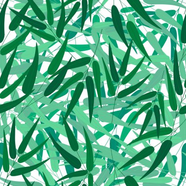 Soyut orman yaprağı dikişsiz desen. Yaprakları dalları duvar kağıdı.