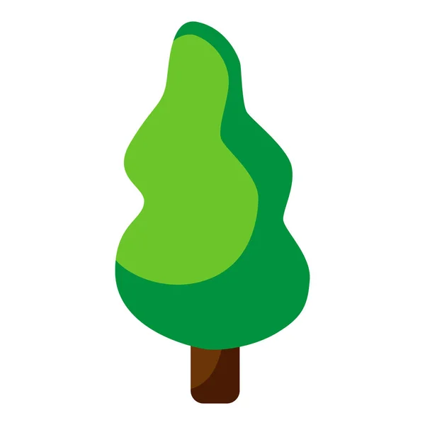 Boompictogram logo ontwerp. Pine silhouet pictogram. Platte vector illustratie geïsoleerd — Stockvector